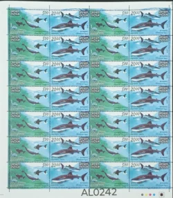 India 2009 India Philippines Joint Issue Butanding & Gangetic Dolphin Se-tenant UMM Sheet AL0242