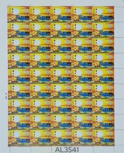 India 2015 Bharat Heavy Electricals Limited Error Vertical Perforation Shifted Right UMM Sheet Rare - AL3541
