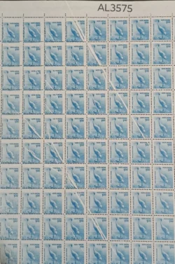 India 2000 Saras Crane Birds Printed on Multiple Crease UMM Definitive Sheet Rare AL3575