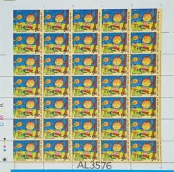 India 2013 Children's Day Error Blind Perforation Top Two Rows UMM Sheet Rare AL3576