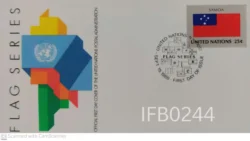 United Nations 1988 Samoa Flag Series FDC - IFB00244