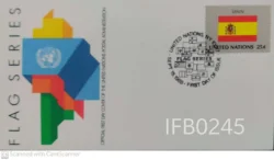 United Nations 1988 Spain Flag Series FDC - IFB00245
