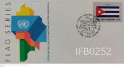 United Nations 1988 Cuba Flag Series FDC - IFB00252