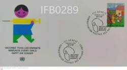 United Nations 1987 Vaccine for Every Child Immunize Every Child for Better Health FDC - IFB00289