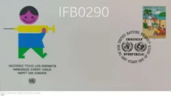United Nations 1987 Vaccine for Every Child Immunize Every Child for Better Health FDC - IFB00290