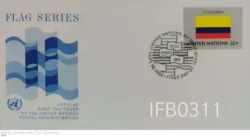 United Nations 1980 Colombia Flag Series FDC - IFB00311