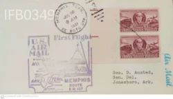USA (United States of America ) 1951 Memphis First Flight Cover - IFB00349