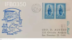 USA (United States of America ) 1951 Baton Rouge First Flight Cover - IFB00350