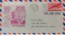 USA (United States of America ) 1949 Pittsburgh First Flight Cover - IFB00361