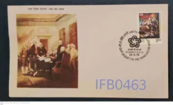 India 1976 Bicentenary of American Revolution FDC Stamp Tied & Cancelled - IFB00463