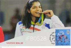 India 2016 Rio Olympics Wrestling Sakshi Malik Private Picture Postcard - IFB00528