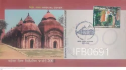 India 2006 Shiva Temple Burdwan Hinduism Special Cover - IFB00691
