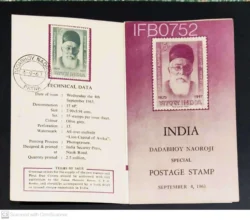 India 1963 Dadabhoy Naoroji Brochure - IFB00752