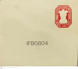 India Postal Envelope Ashoka Emblem Fifteen Naya Paisa Mint - IFB00804