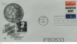 USA 1965 The Salvation Army Centenary FDC - IFB00833