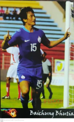 India Baichung Bhutia Picture Postcard On Football Players - IFB01008