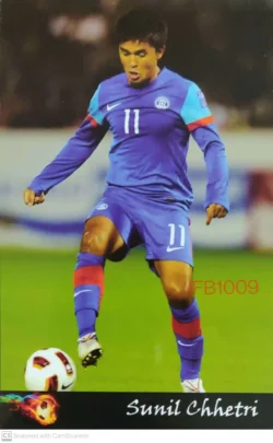 India Sunil Chhetri Picture Postcard On Football Players - IFB01009