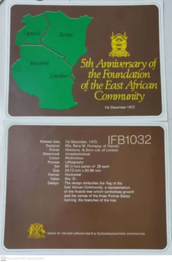 Kenya Uganda Tanzania 5th Anniversary of the Foundation of the East African Community Literature Brochure - IFB01032