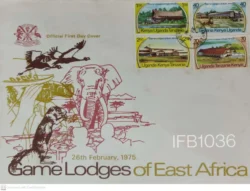 Kenya Uganda Tanzania 1975 Game Lodges of East Africa FDC - IFB01036