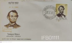 India 1965 Abraham Lincoln FDC - IFB01111
