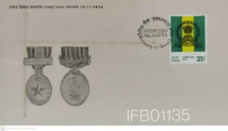 India 1974 Territorial Army FDC Calcutta Cancellation- IFB01135