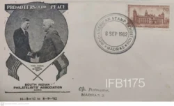 India 1962 Promoters for Peace Nehru and Kennedy Indo-American Stamp Exhibition Special Cover - IFB01175