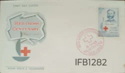 India 1963 Red Cross Centenary FDC Red Calcutta Cancellation - IFB01282