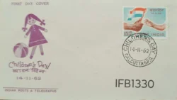 India 1962 Children's Day FDC Calcutta Cancellation - IFB01330