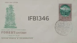 India 1961 Forest Centenary FDC Calcutta cancelled - IFB01346