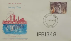 India 1965 Jamsetji Tata FDC Patna cancelled - IFB01348