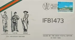 India 1983 56 A.P.O Army Costumes Between 1858-1983 Special Cover cancelled - IFB01473