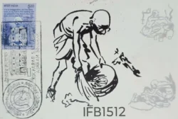 India Kocharab Satyagraha Ashram Smarak Gandhi Picture Postcard Pictorial Ahmedabad cancelled - IFB01512