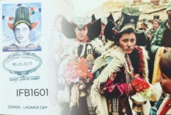 India 2017 Gonda Ladakhi Cap Headgears of India Picture Postcard Pictorial cancelled - IFB01601