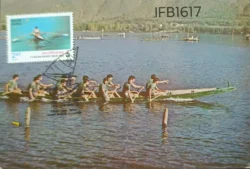 India 1982 IX Asian Games Rowing Picture Postcard Pictorial cancelled - IFB01617