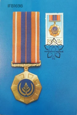 South Africa 1984 Military Decoration Pro Patria-Medalje Medal Picture Postcard Pictorial cancelled - IFB01698