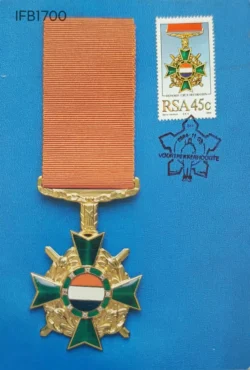 South Africa 1984 Military Decoration Honoris Crux Medal Picture Postcard Pictorial cancelled - IFB01700