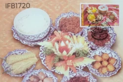 Thailand Cuisine Food 2002 Picture Postcard Pictorial cancelled - IFB01720