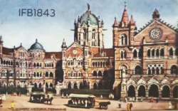 India Victoria Terminal Railway Station Picture Postcard - IFB01843