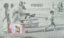 India 2005 Dandi March Mahatma Gandhi Picture Postcard cancelled - IFB01851