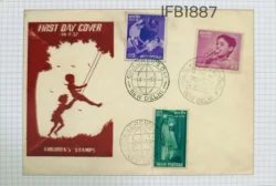 India 1958 Children's Day Picture Postcard Replica of Old Rare Indian Covers Issued By Department of Post India - IFB01887