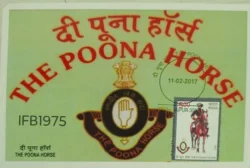 India 2017 The Poona Horse Picture Postcard Pictorial cancelled - IFB01975