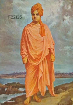 India Swami Vivekananda on the Shripada Shila Kanyakumari Picture Postcard IFB02126