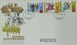 UK Great Britain 1971 General Anniversaries Football Union City of York and British Legion FDC Aberdeen Cancelled IFB02925