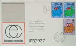UK Great Britain 1973 European Communities FDC London Cancelled IFB02927
