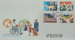 UK Great Britain 1981 International Year of Disabled People FDC Norfolk Cancelled IFB02938