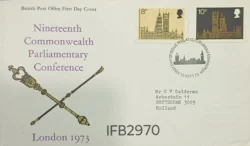 UK Great Britain 1973 19th Commonwealth Parliamentary Conference FDC Edinburgh Cancelled IFB02970
