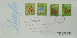 UK Great Britain 1981 Butterflies FDC Bristol Cancelled IFB02975