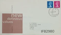 UK Great Britain 1980 New Definitive Values FDC Edinburgh Cancelled IFB02980