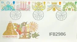 UK Great Britain 1980 Christmas FDC Cancelled IFB02986