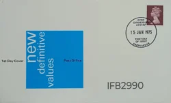 UK Great Britain 1975 New Definitive Values FDC Caernarvon Cancelled IFB02990